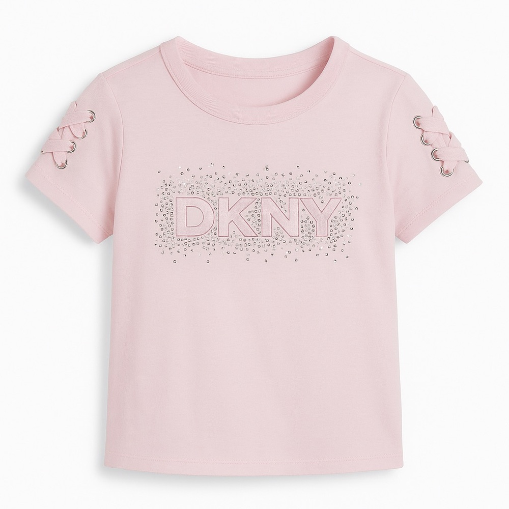 DKNY Toddler Little Girls Pink T-Shirt, NWT NEW